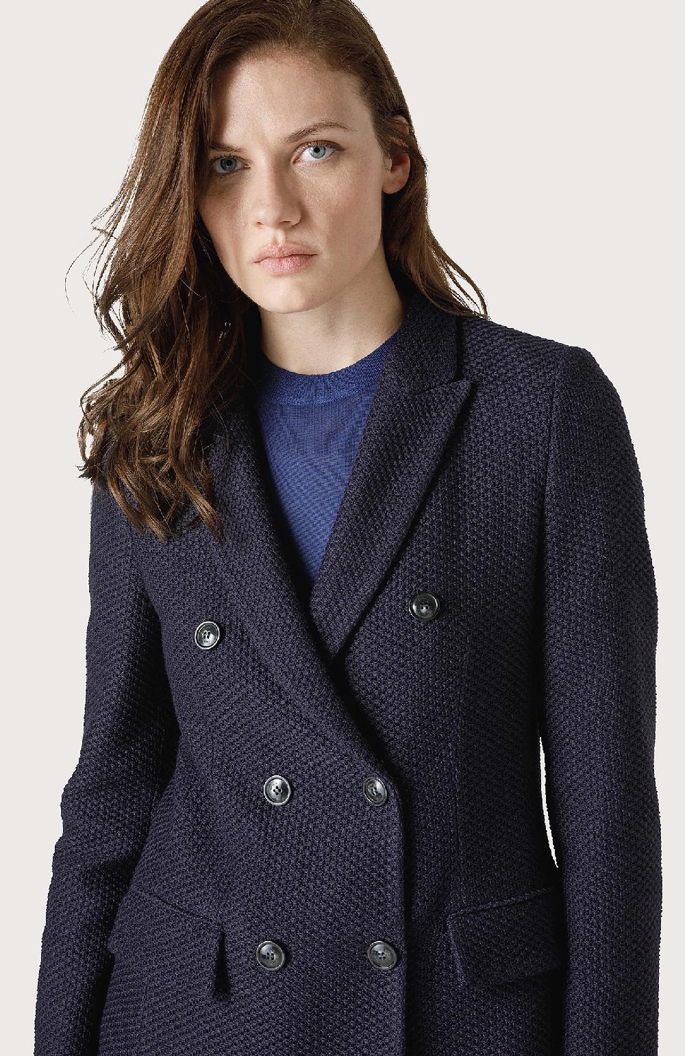 Seventy Giacca doppiopetto a maglia - Col. Blu Ritorno libero