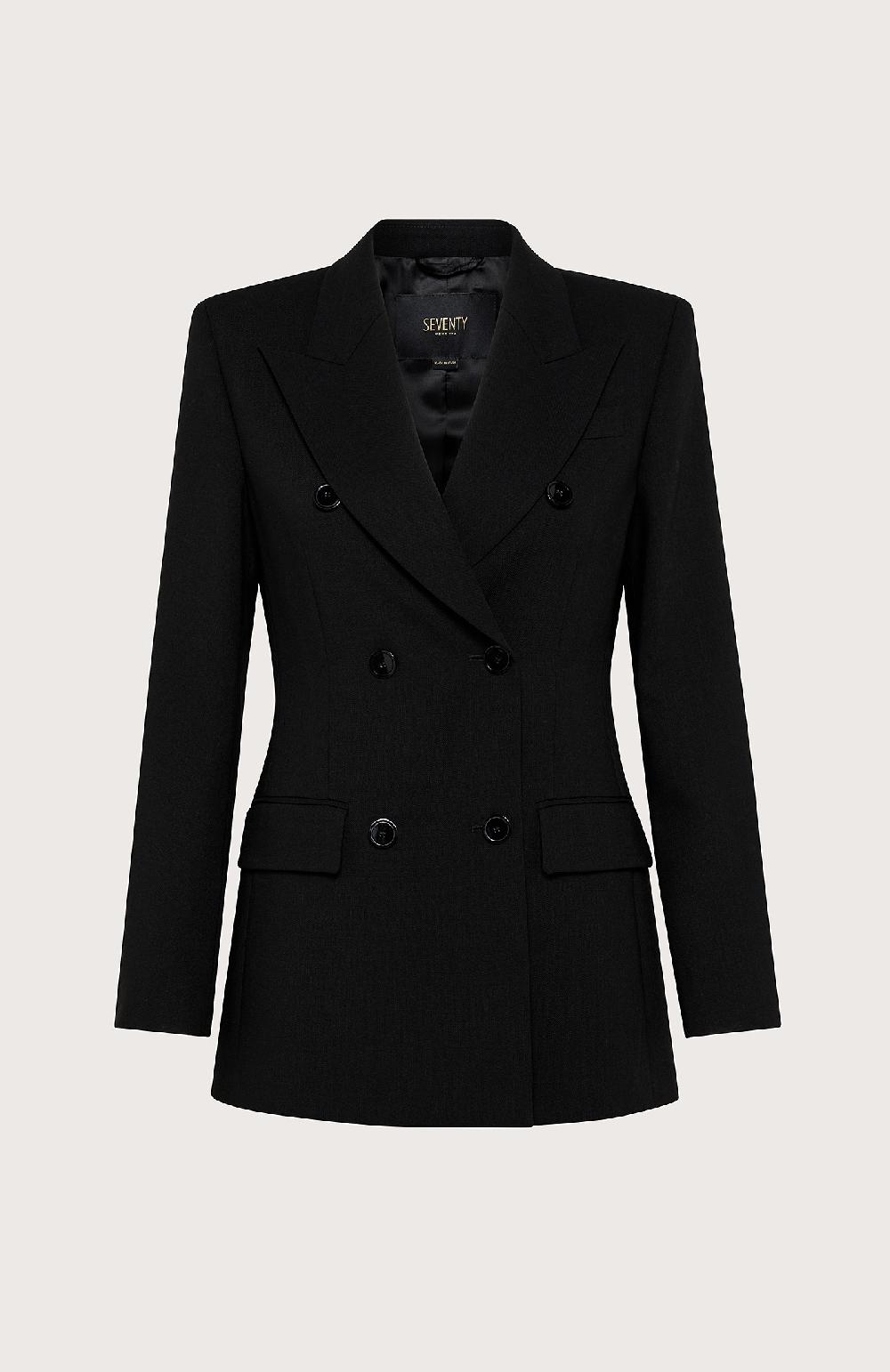 Seventy Blazer doppio petto in pura lana - Col. Nero Ultimi tre giorni