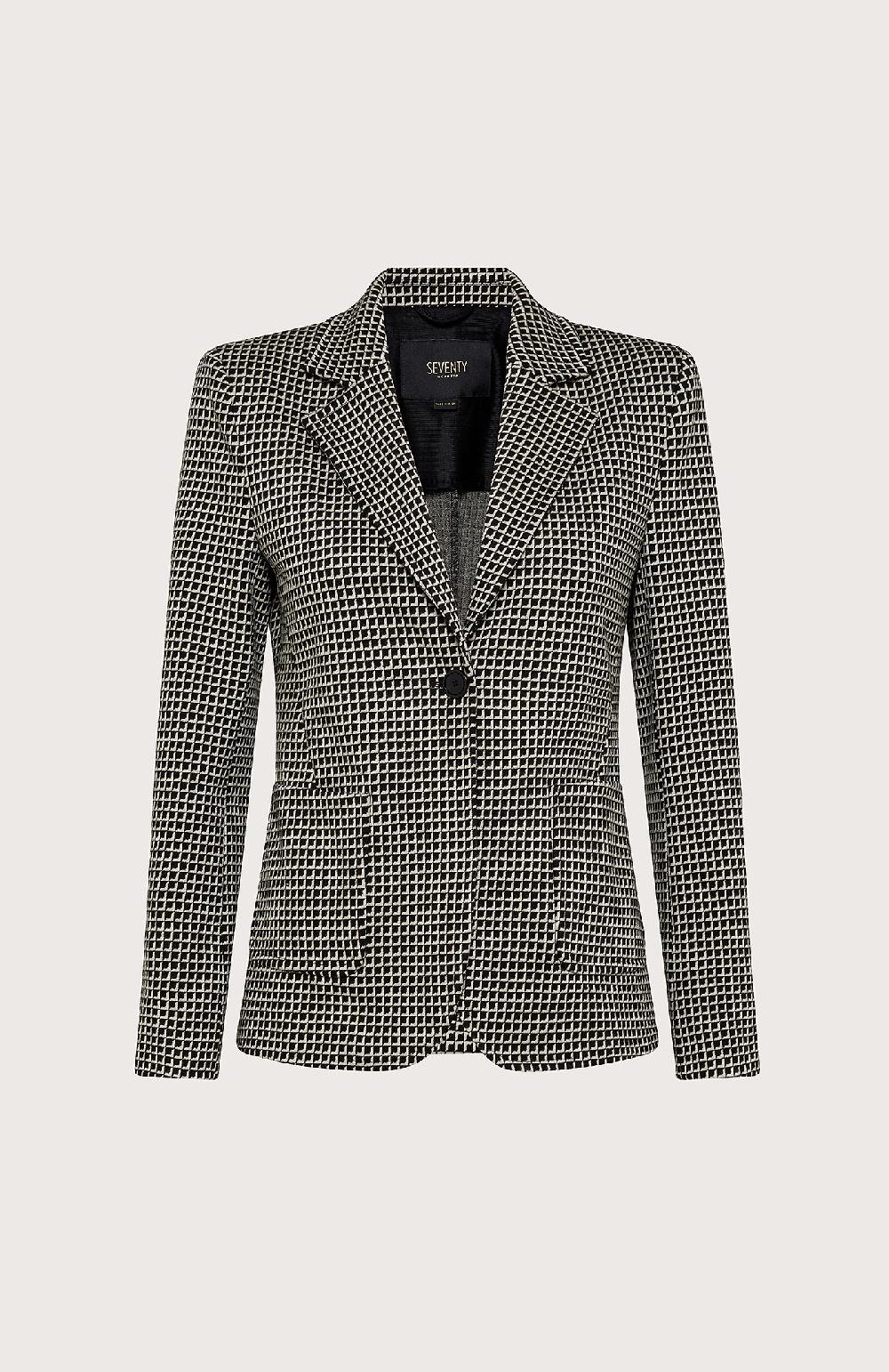 Seventy Blazer in maglia jacquard - Col. Nero Latest stili