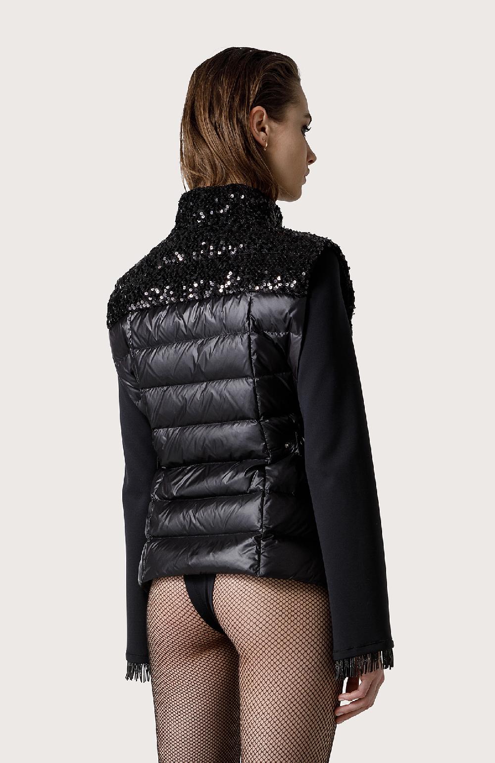 Seventy Gilet imbottito con paillette - Col. Nero Fino al 60% di sconto