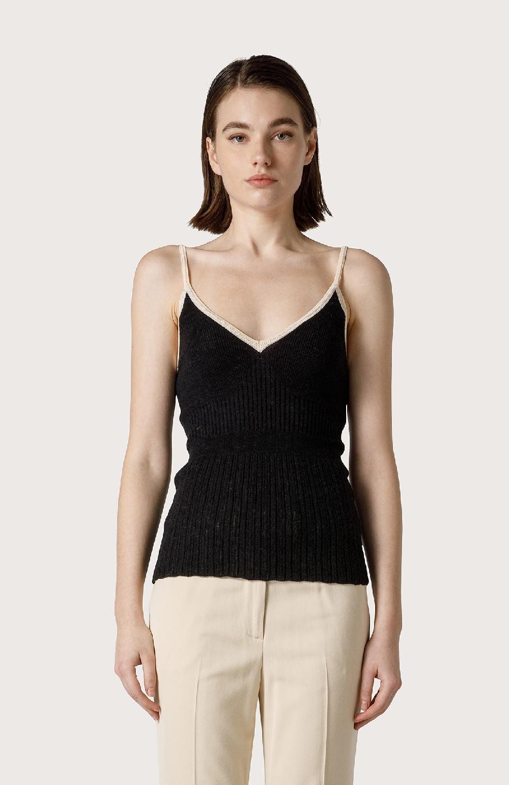 Seventy Canotta tricot - Col. Nero Qualità