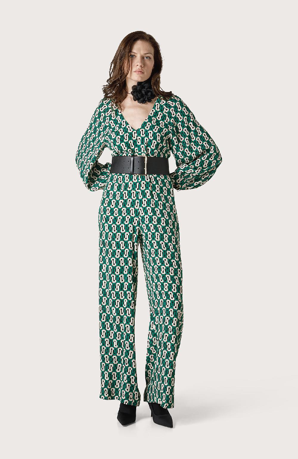 Seventy Tuta con scollo a V - Col. Verde Pezzi Unici