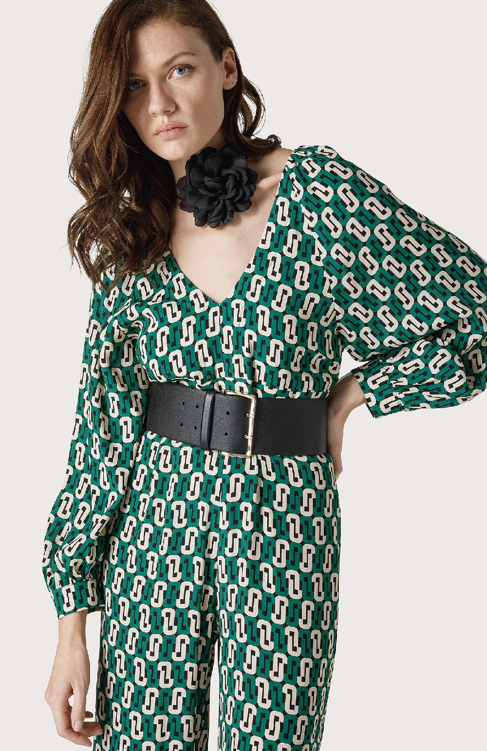 Seventy Tuta con scollo a V - Col. Verde Pezzi Unici