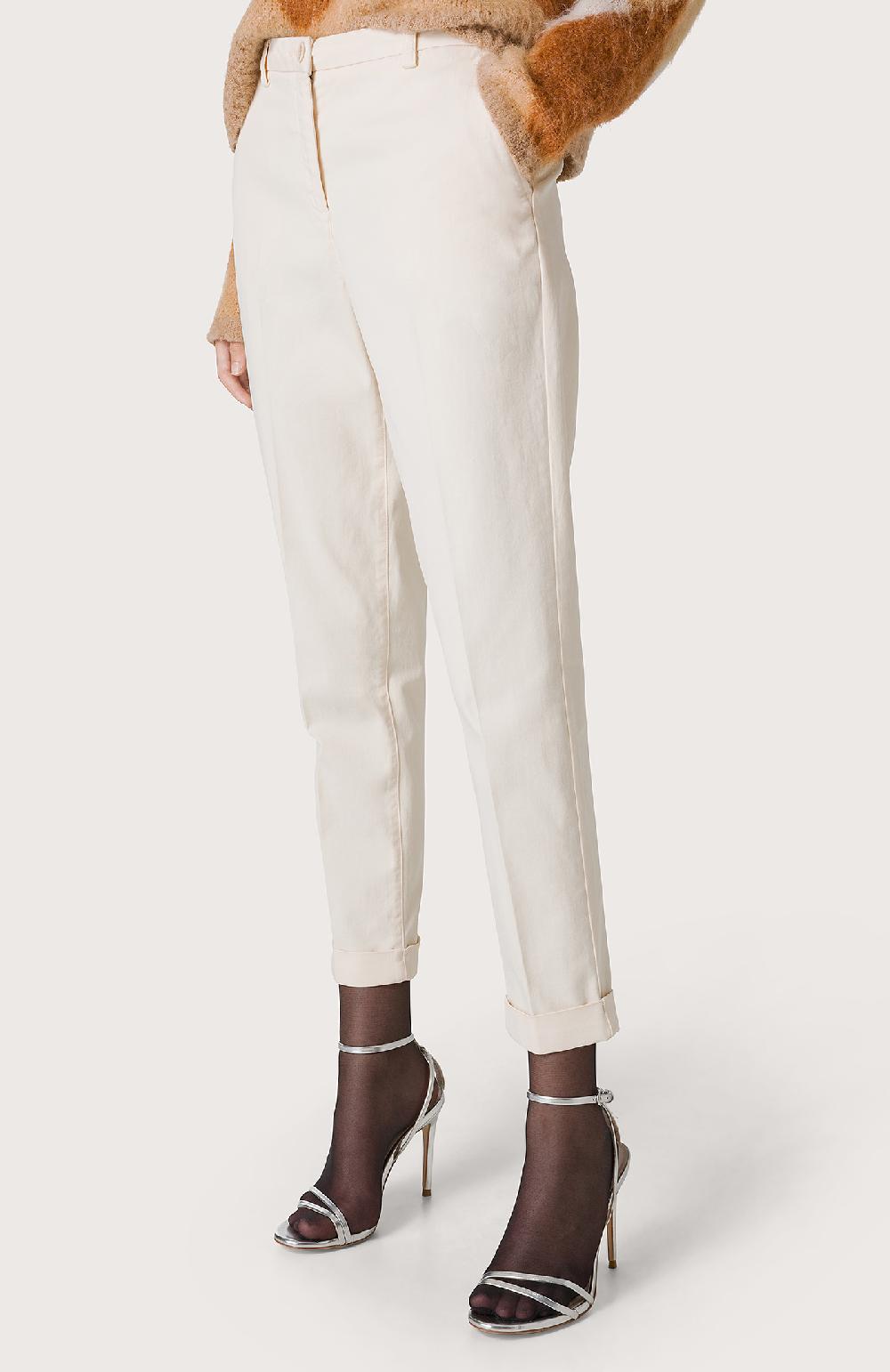Seventy Pantalone chino con risvolti - Col. Bianco Acquista Ora