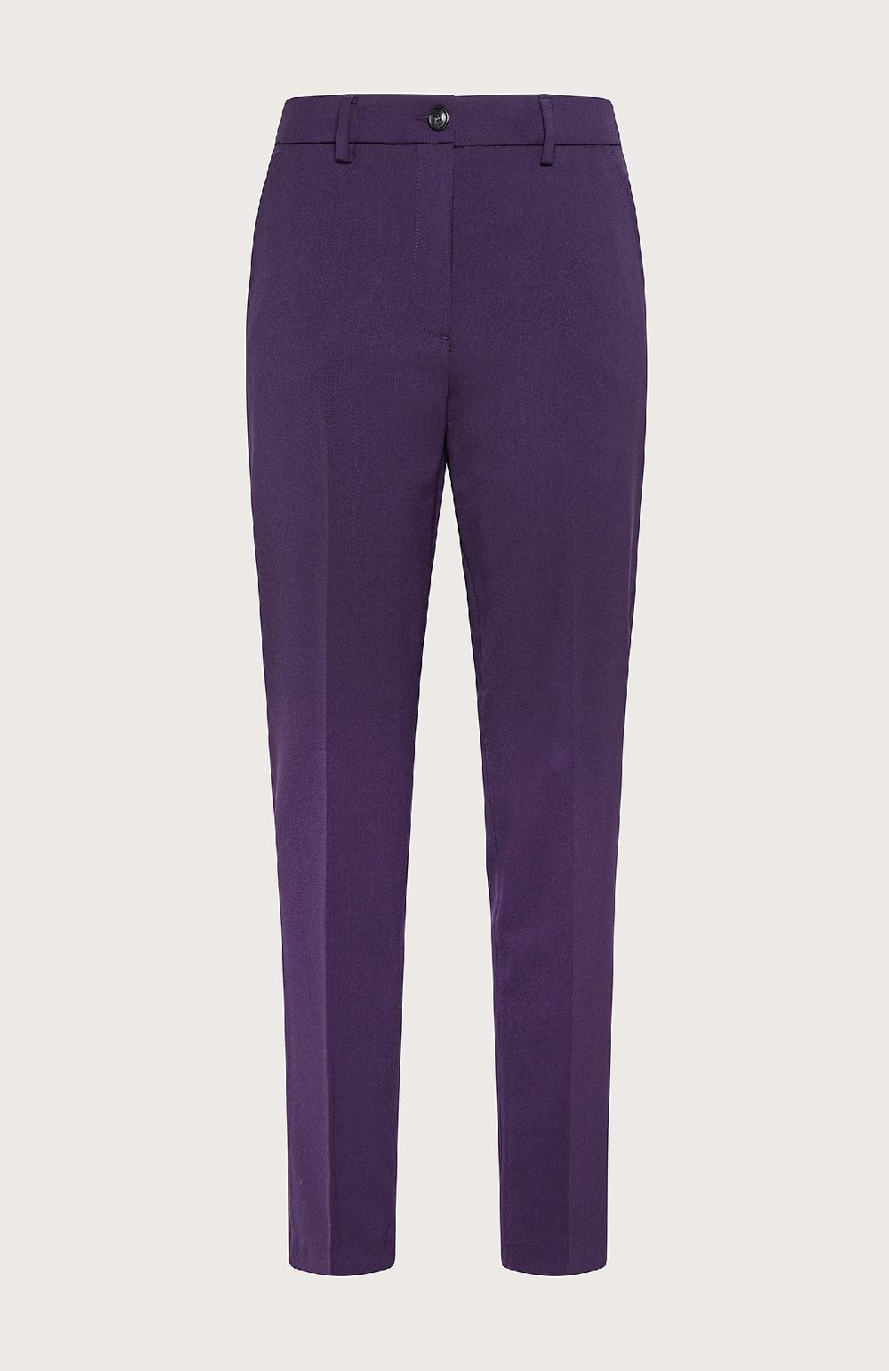 Seventy Pantalone in misto lana stretch - Col. Viola Affare Del Giorno