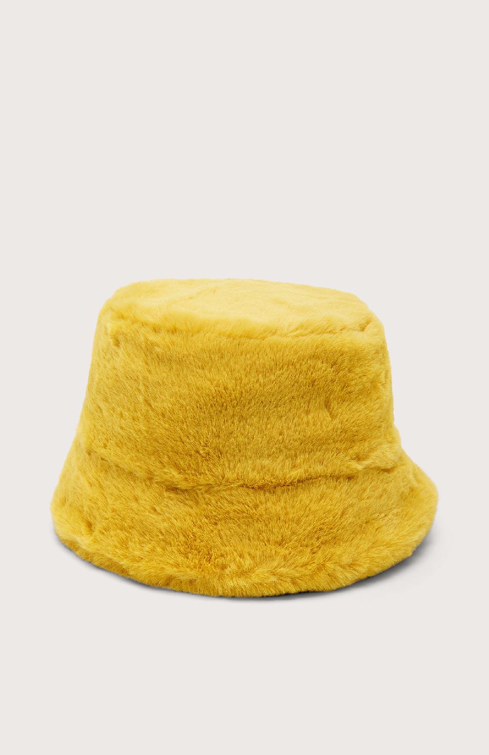Seventy Cappello in eco pelliccia - Col. Giallo In Vendita