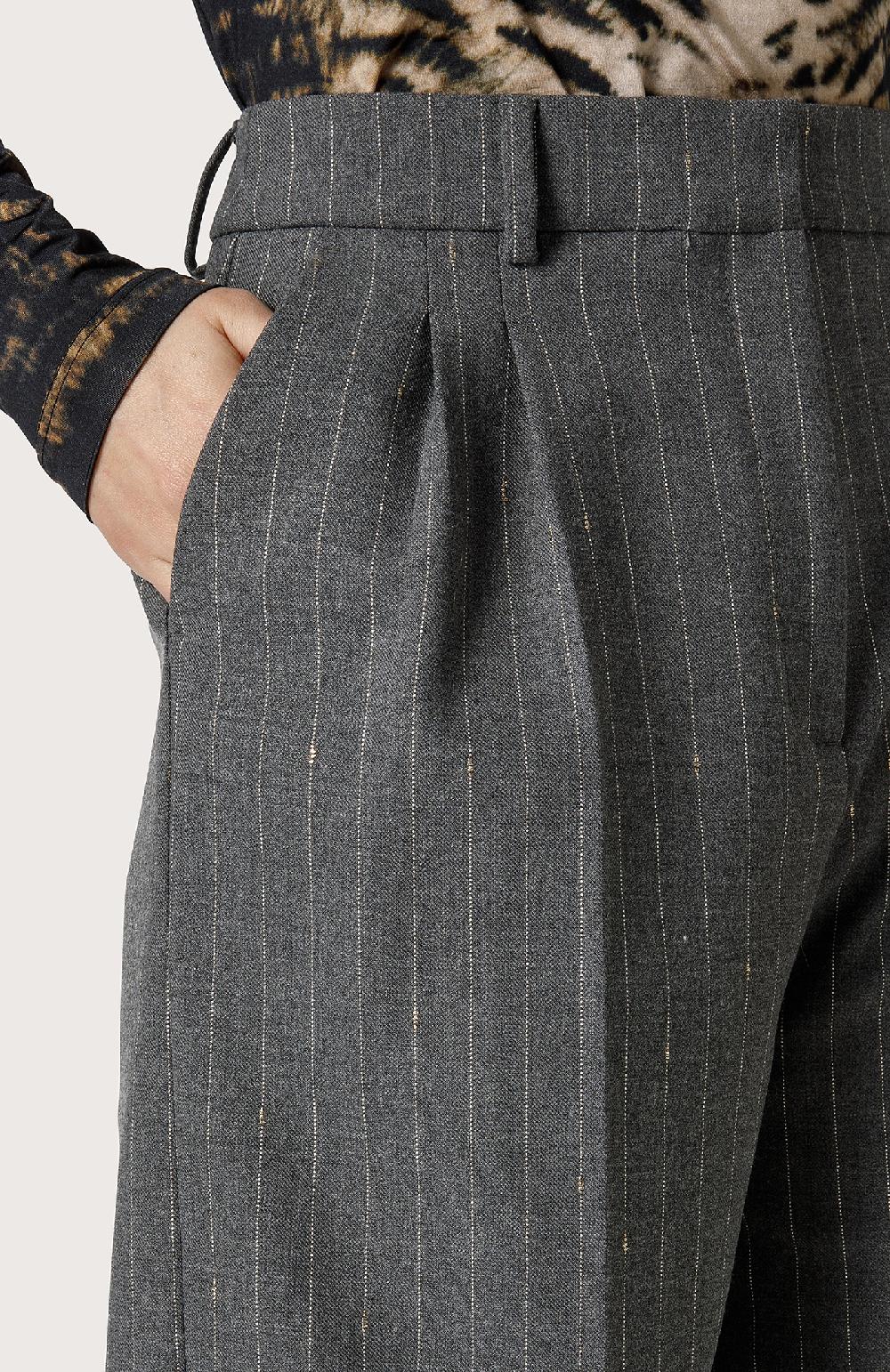 Seventy Bermuda con fiammatura in lurex - Col. Grigio Saldi Di Fabbrica