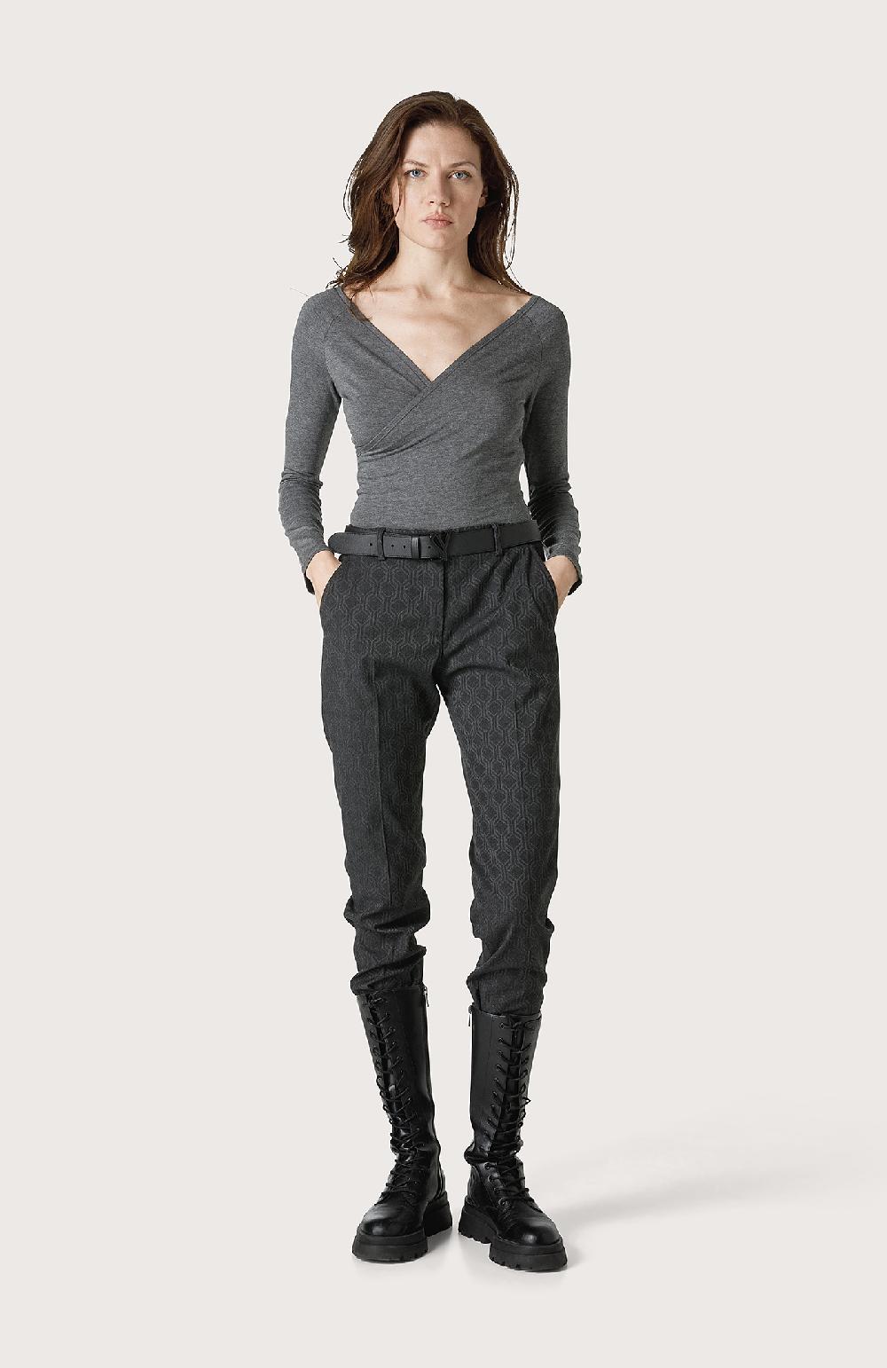 Seventy Pantalone chino regular con geometrie - Col. Grigio Negozio