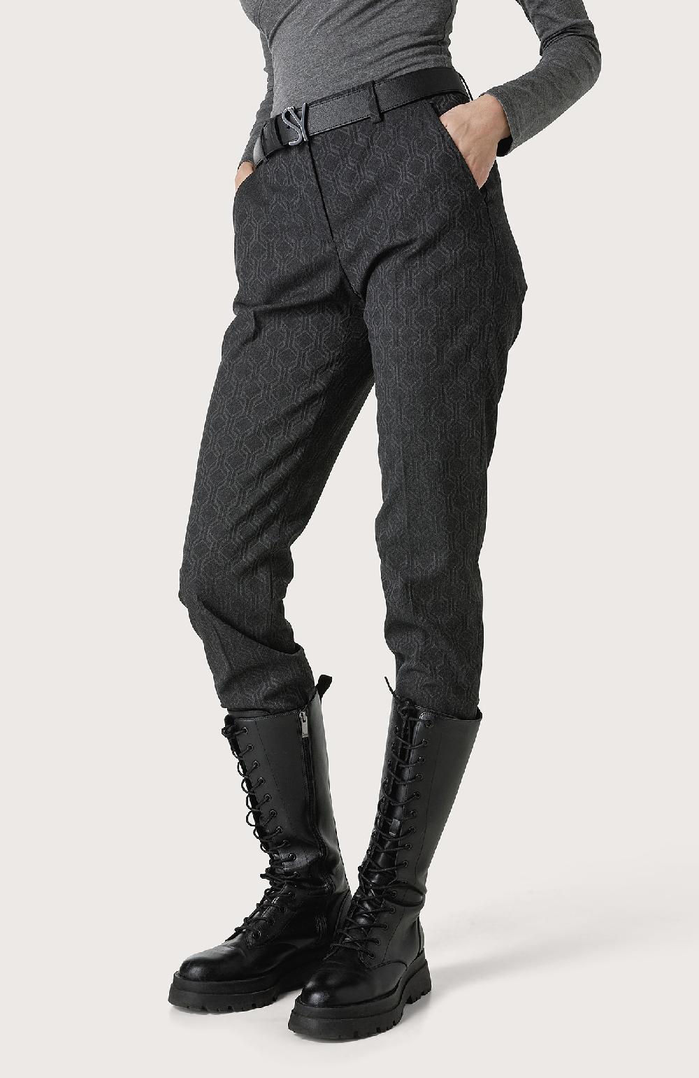Seventy Pantalone chino regular con geometrie - Col. Grigio Negozio