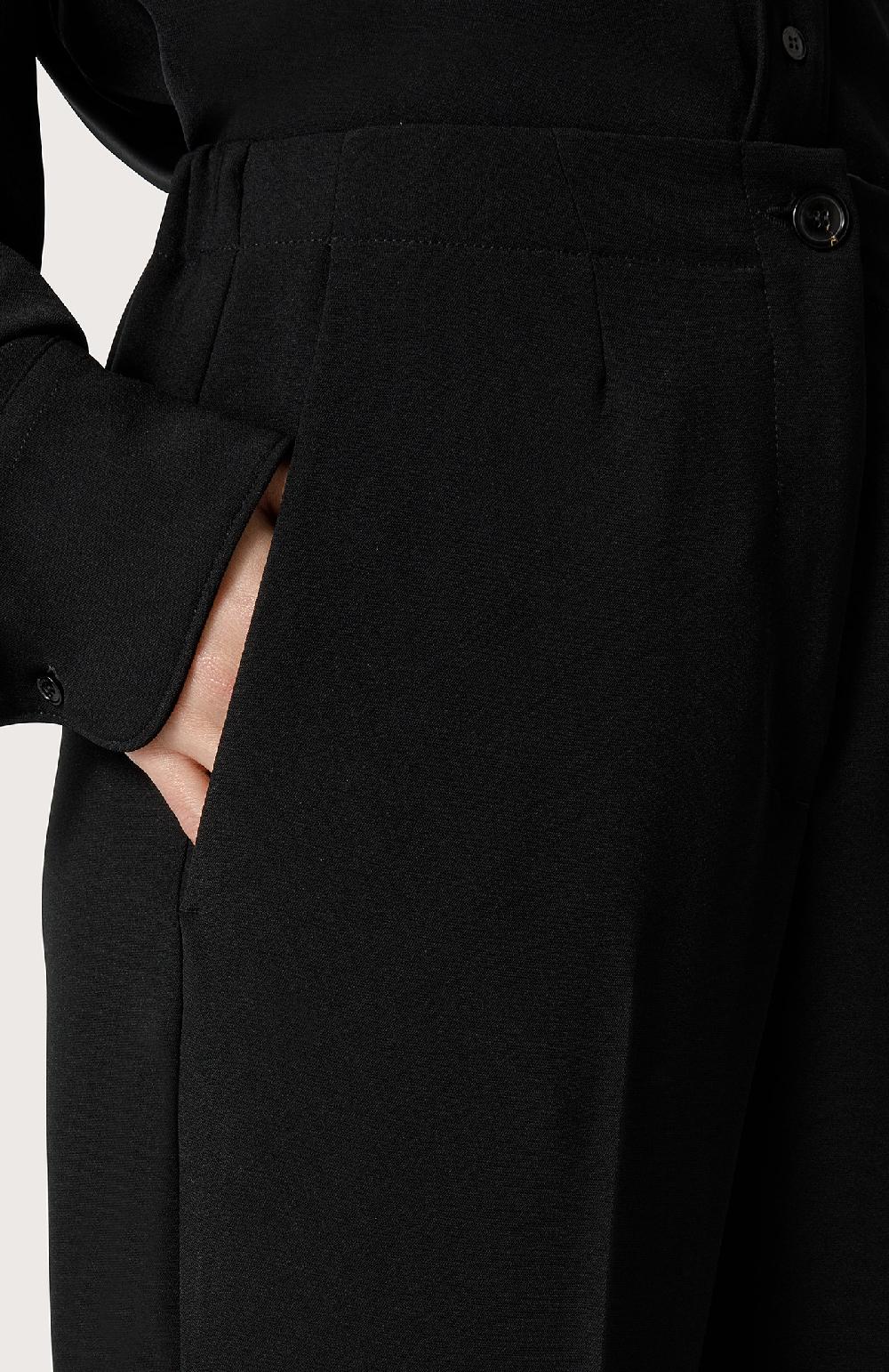 Seventy Pantalone in cady stretch - Col. Nero Sconto di tempo limitato
