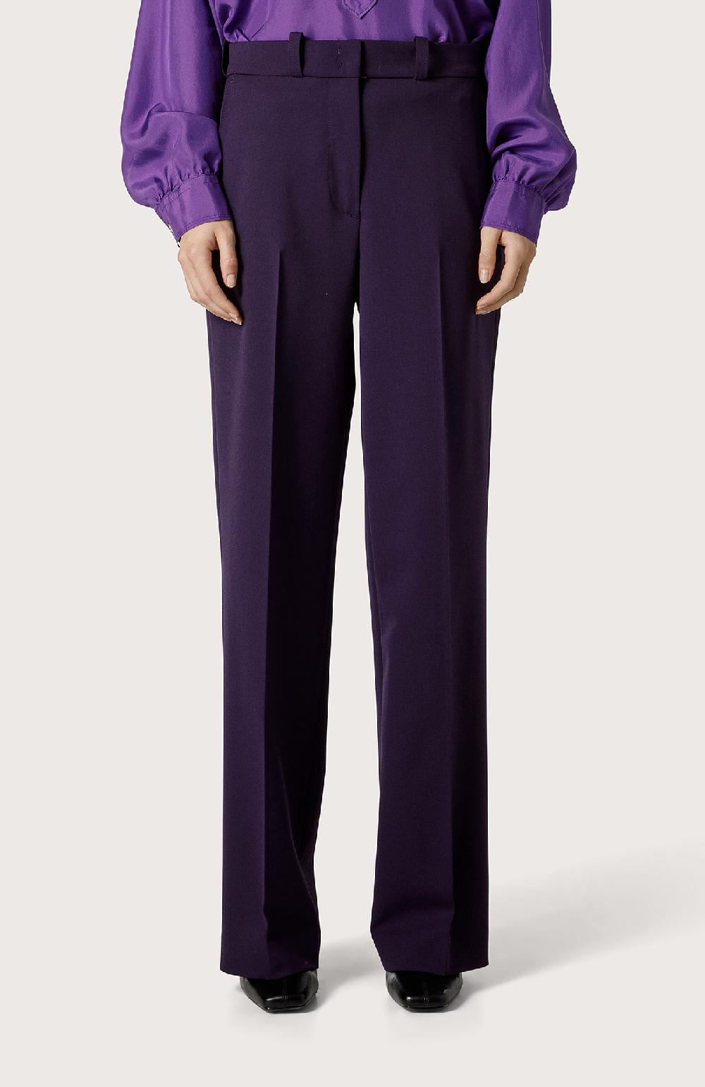 Seventy Pantalone in gabardina stretch - Col. Viola Negozio online di fabbrica
