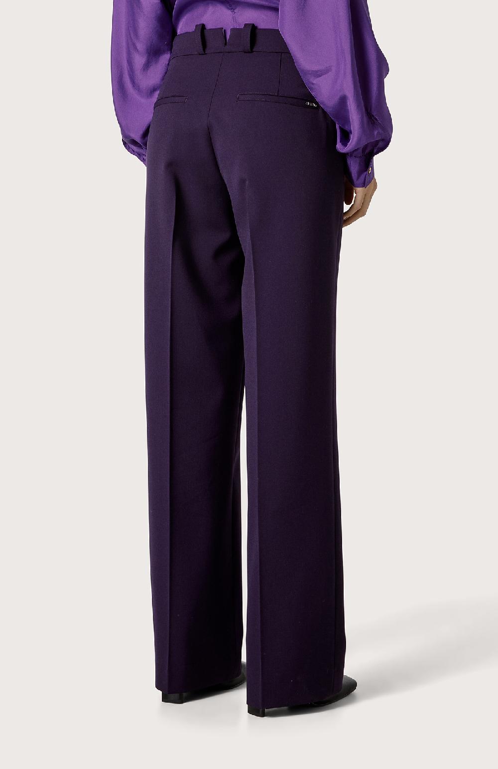 Seventy Pantalone in gabardina stretch - Col. Viola Negozio online di fabbrica