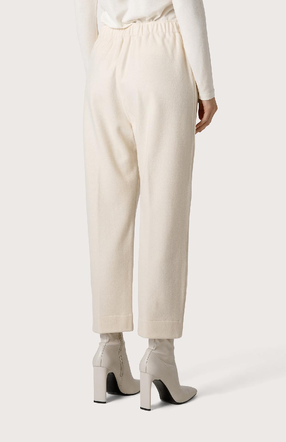 Seventy Pantalone in panno di lana - Col. Bianco Flash Sale