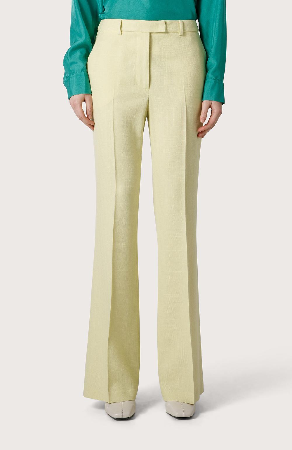 Seventy Pantalone in lana e viscosa - Col. Giallo Vendite stagionali