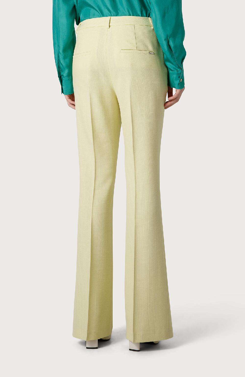 Seventy Pantalone in lana e viscosa - Col. Giallo Vendite stagionali