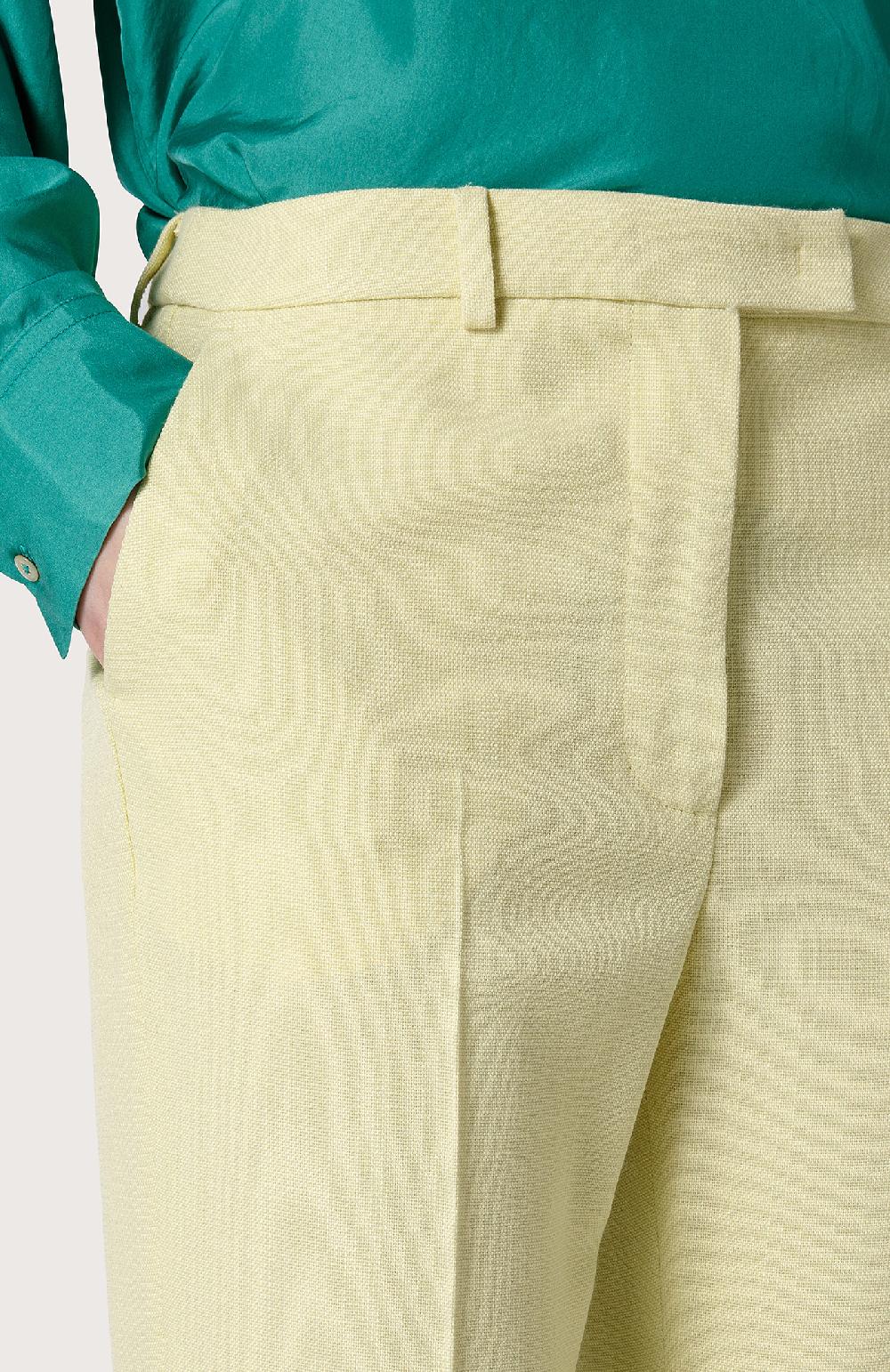 Seventy Pantalone in lana e viscosa - Col. Giallo Vendite stagionali
