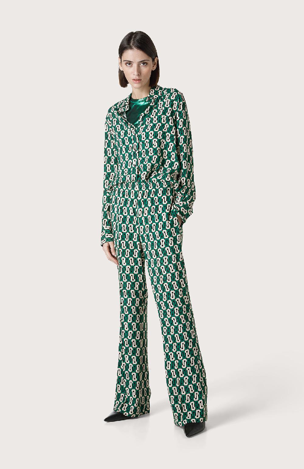 Seventy Pantalone con geometrie logo - Col. Verde Black Friday