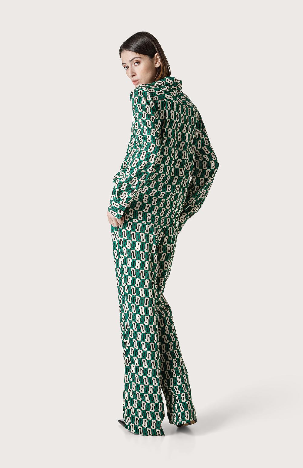 Seventy Pantalone con geometrie logo - Col. Verde Black Friday