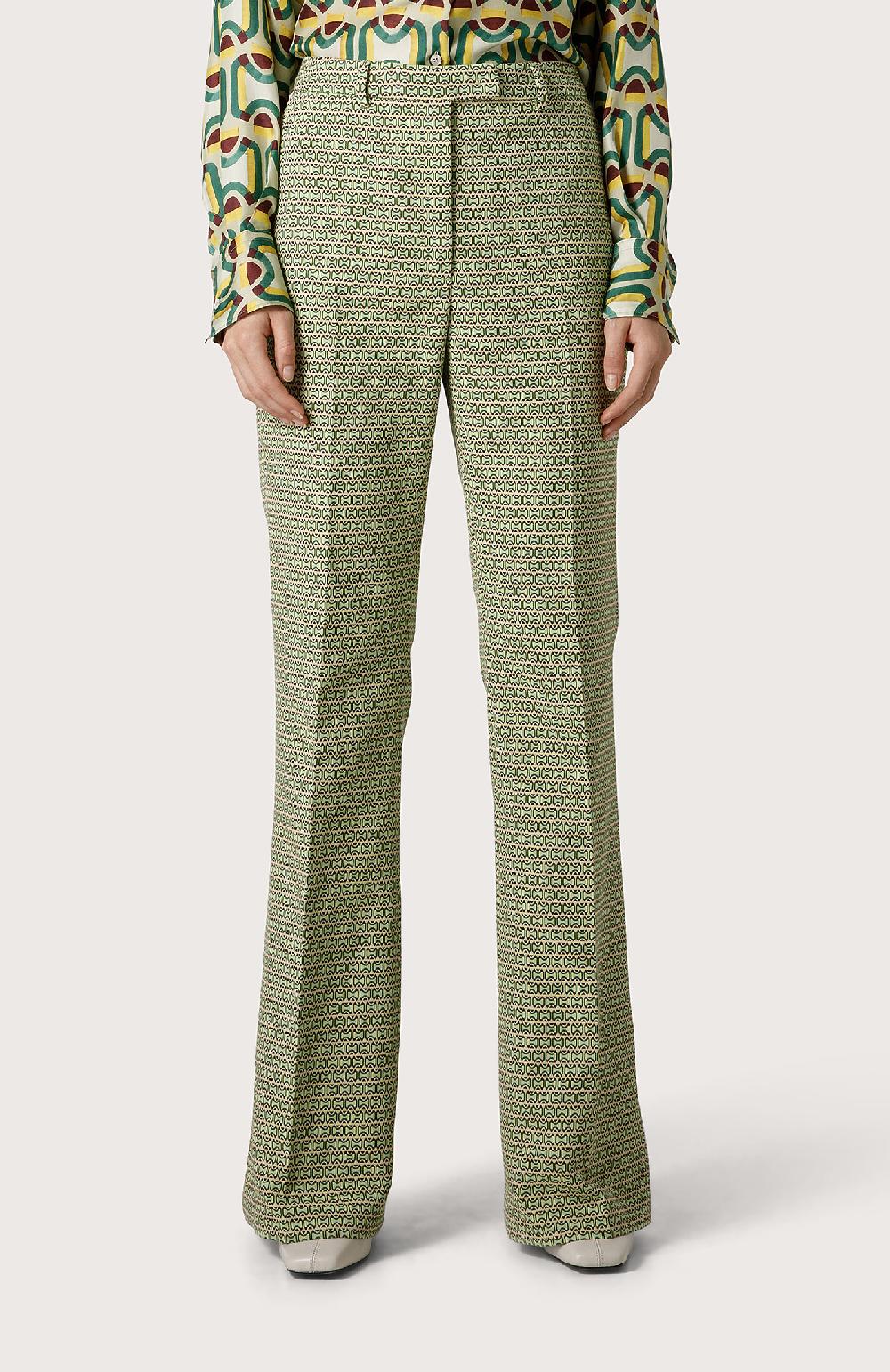 Seventy Pantalone stretch mini flare - Col. Verde Cyber Monday