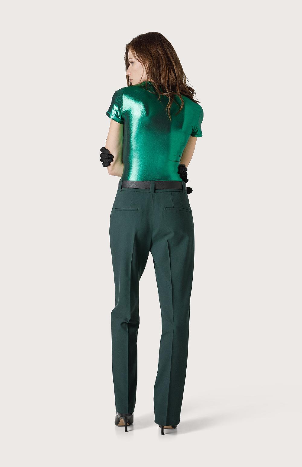 Seventy Pantalone chino in tricotina stretch - Col. Verde Offerta Pasqua