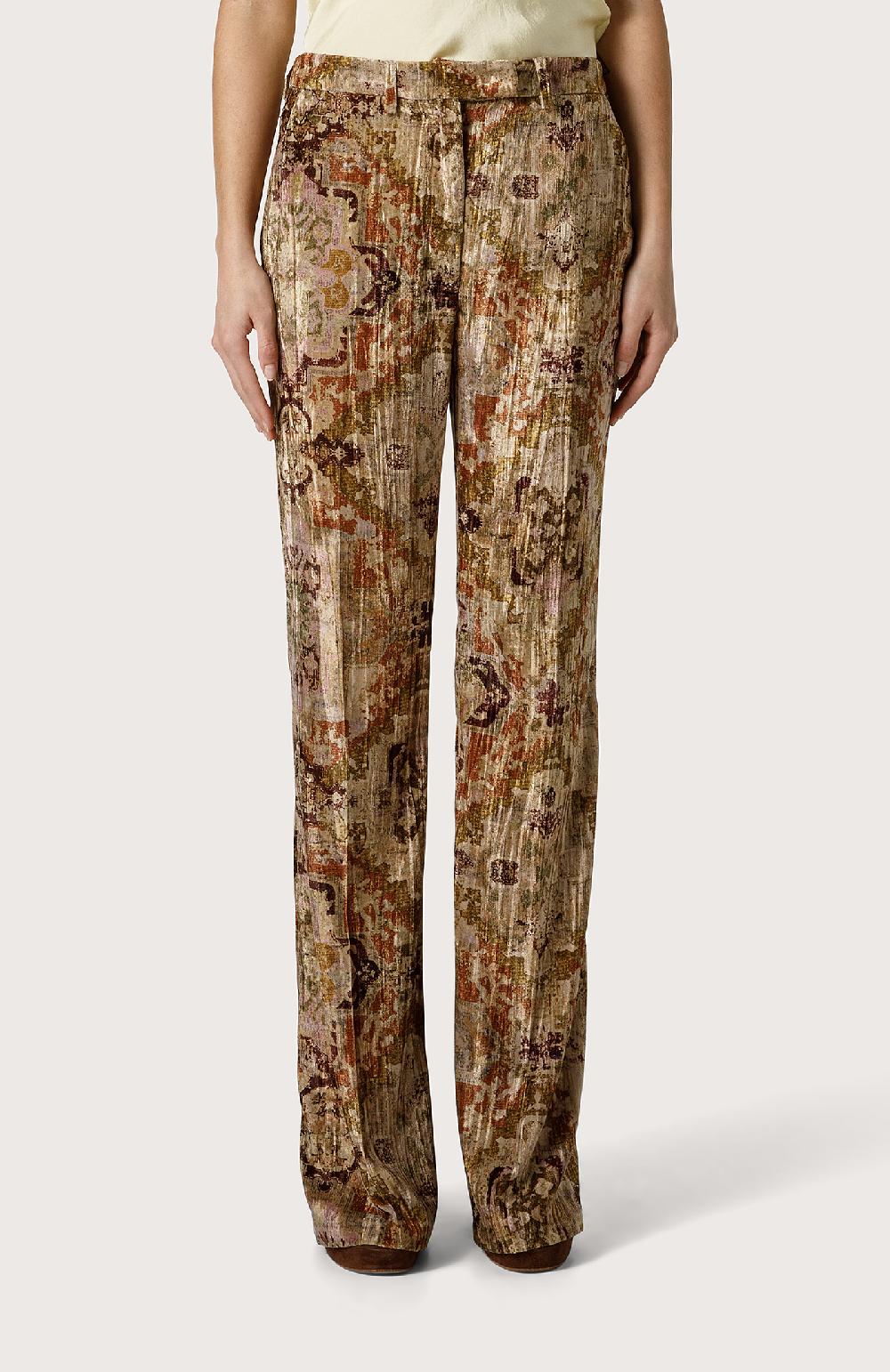 Seventy Pantalone mini flare in velluto - Col. Neutro Vendita calda