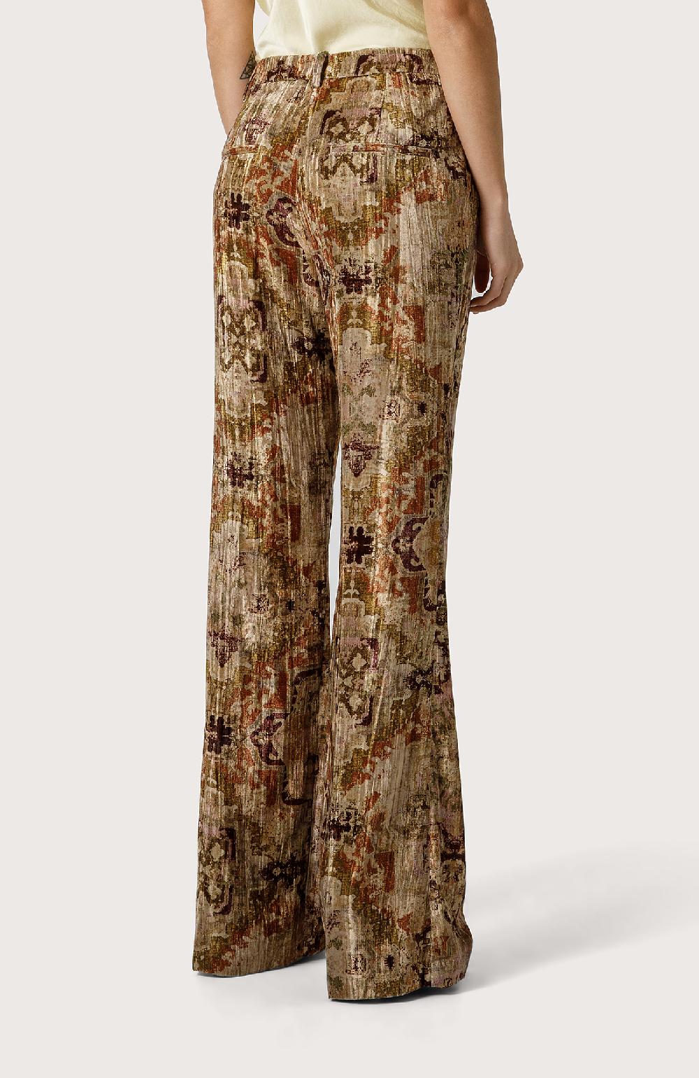 Seventy Pantalone mini flare in velluto - Col. Neutro Vendita calda