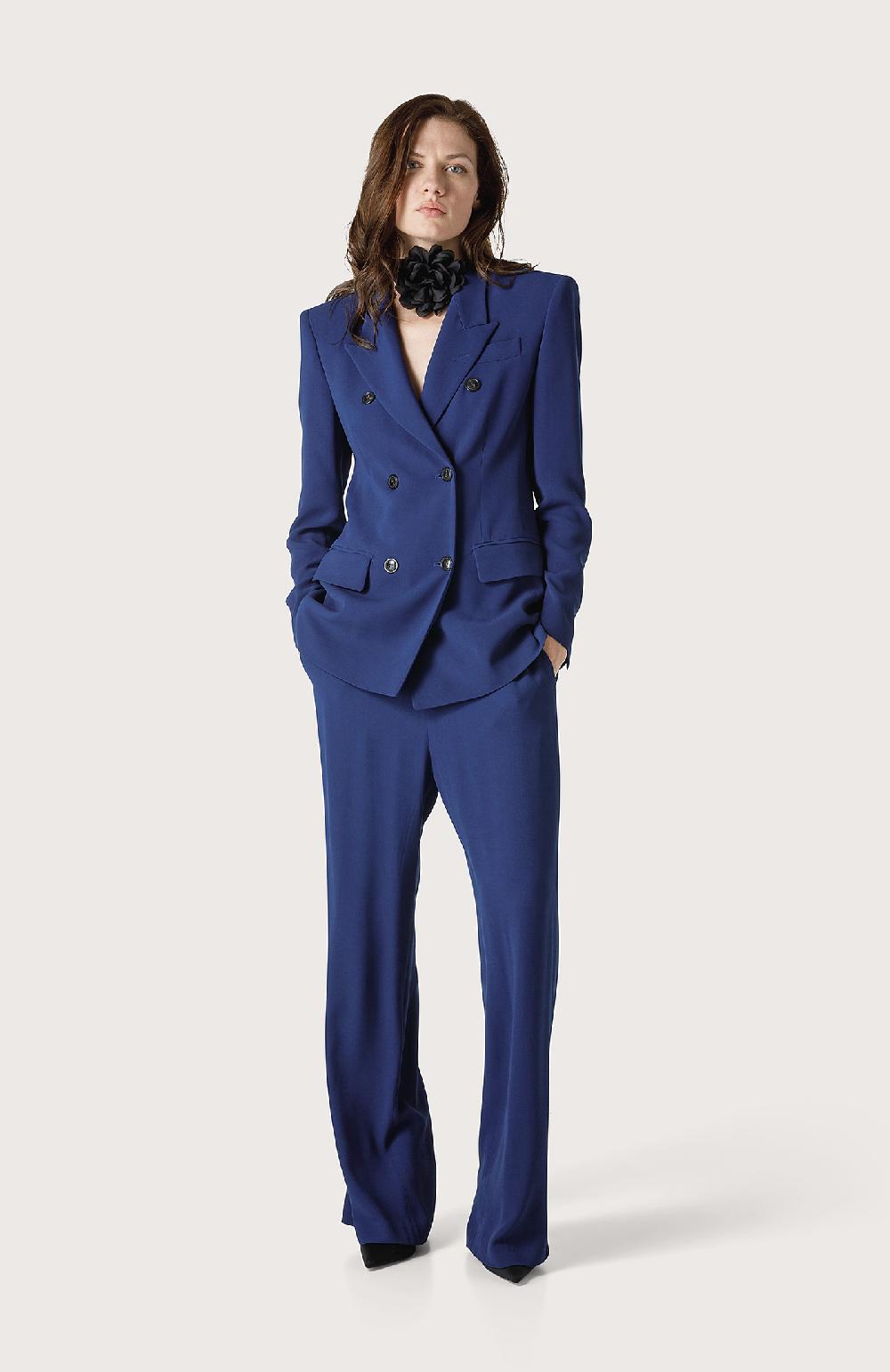 Seventy Pantalone palazzo a tinta unita - Col. Blu Offerte esclusive