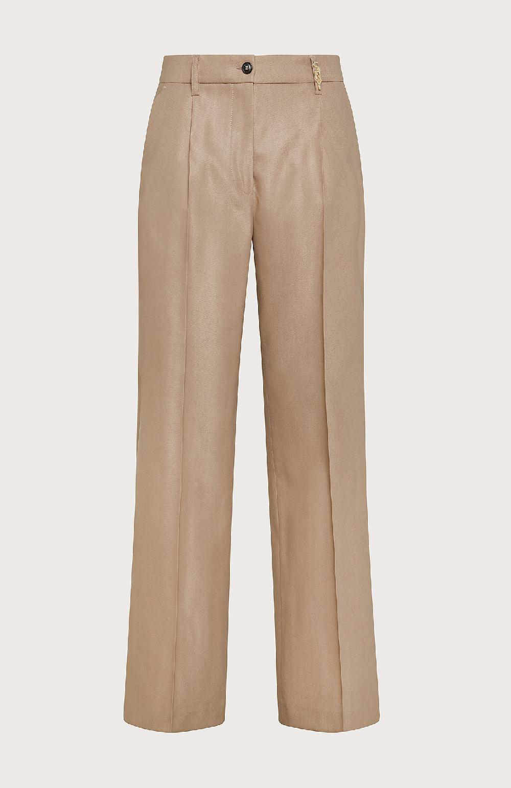 Seventy Pantalone con logo dorato - Col. Neutro Liquidazione