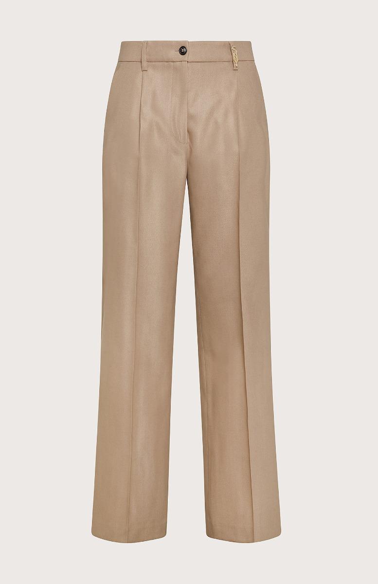 Seventy Pantalone con logo dorato - Col. Neutro Liquidazione