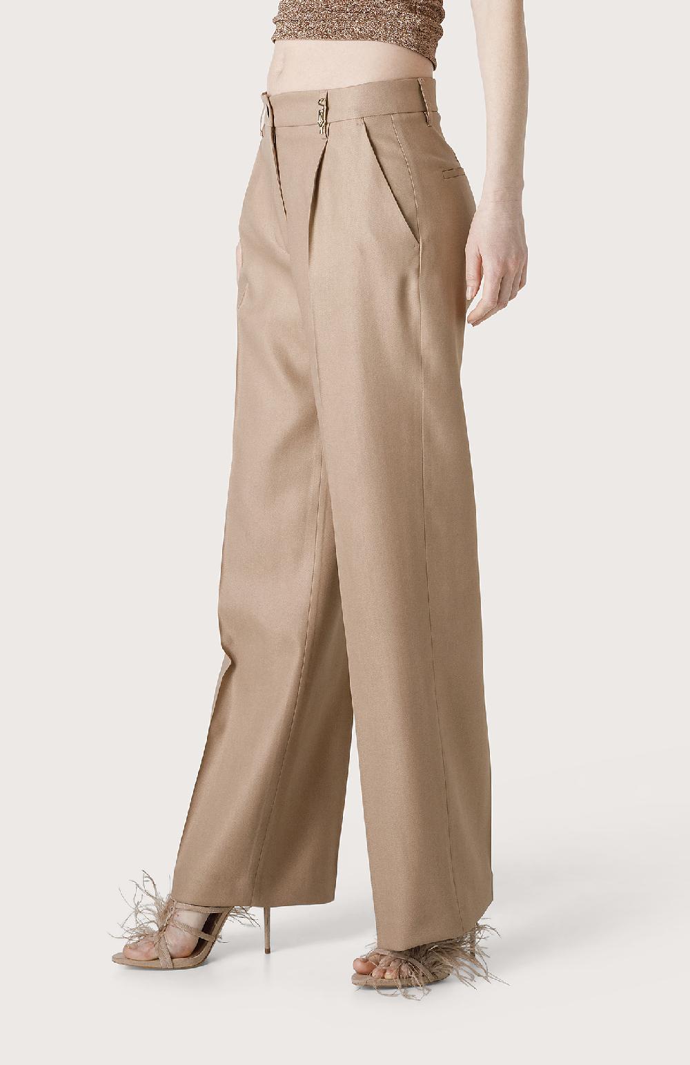 Seventy Pantalone con logo dorato - Col. Neutro Liquidazione