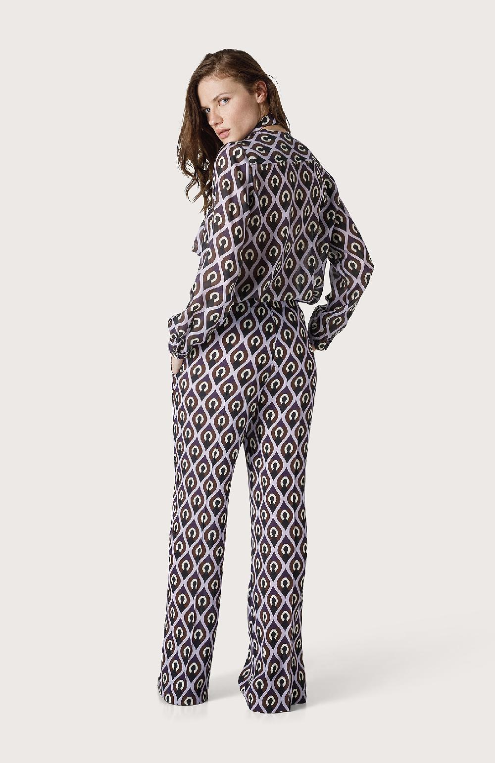 Seventy Pantalone effetto decò - Col. Viola Offerte speciali