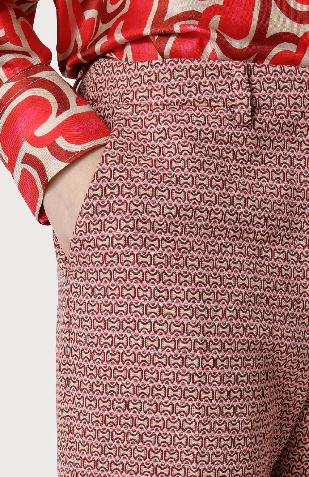 Seventy Pantalone stretch mini flare - Col. Rosa Sconti VIP