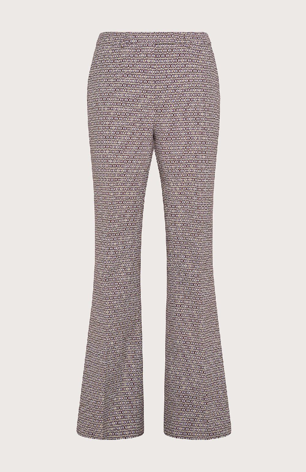Seventy Pantalone stretch mini flare - Col. Viola