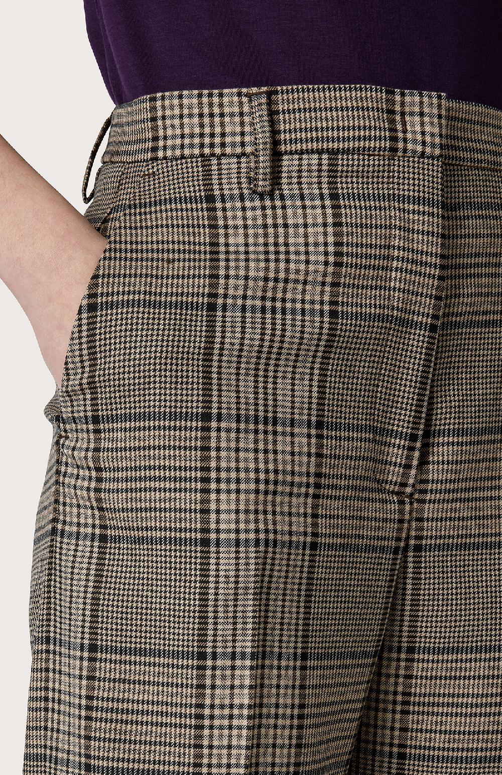 Seventy Pantalone in misto lana check - Col. Neutro Super Saving Price