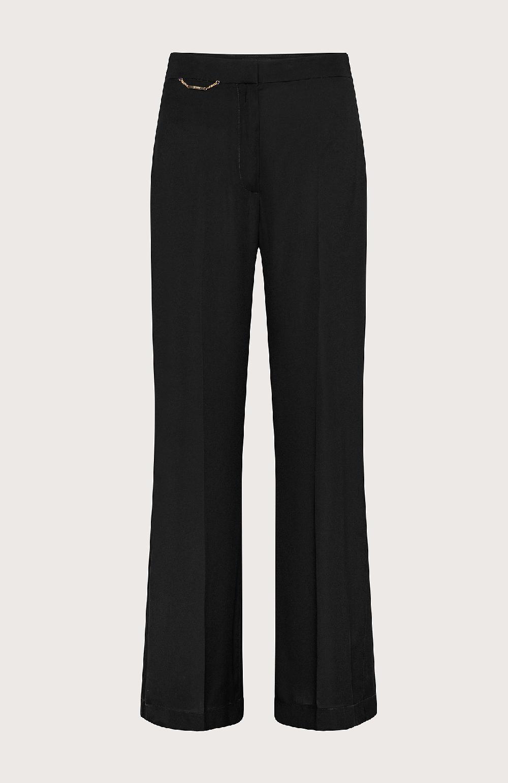 Seventy Pantalone a vita alta - Col. Nero