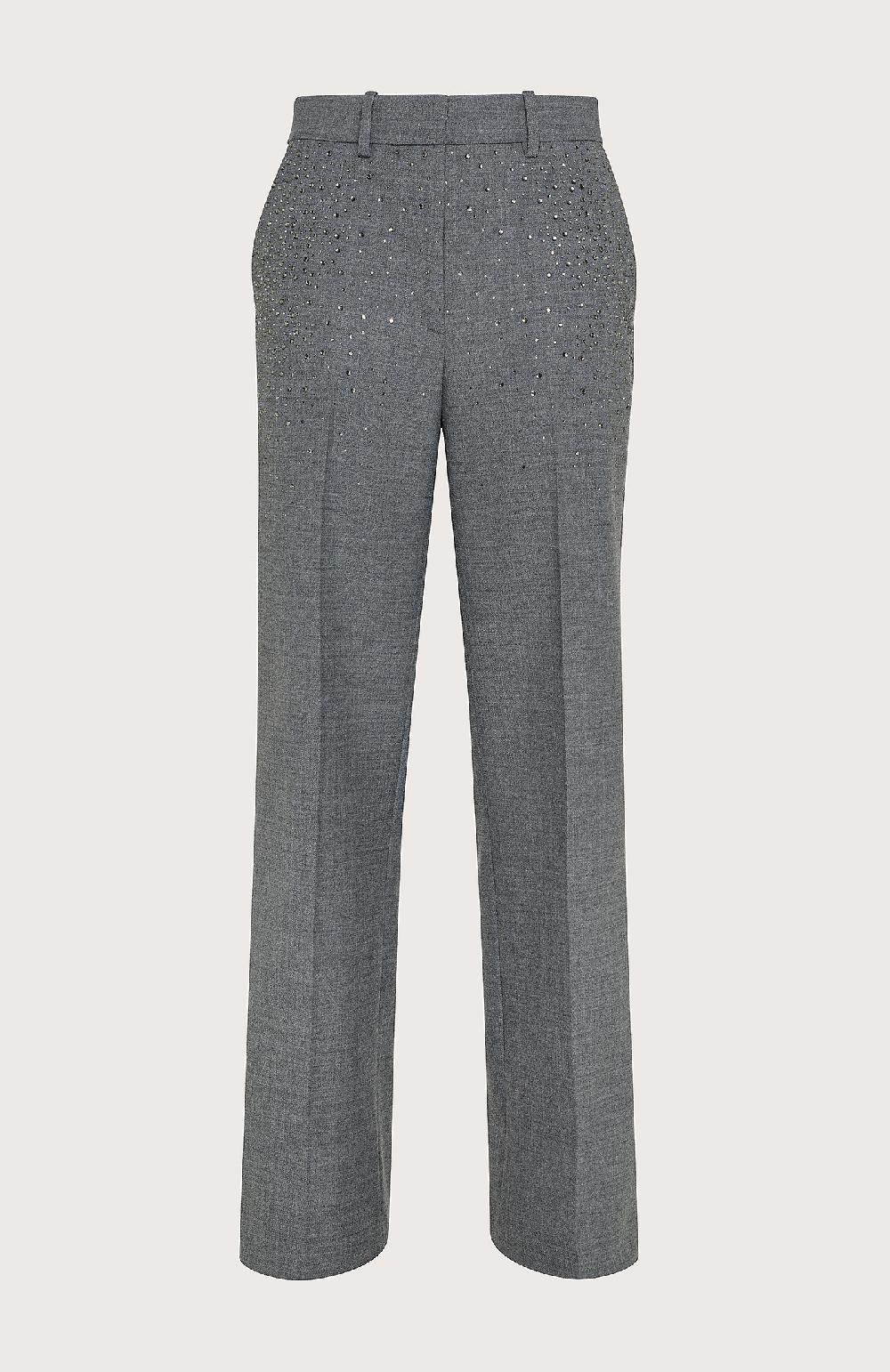 Seventy Pantalone con pietre swarovski degradè - Col. Grigio