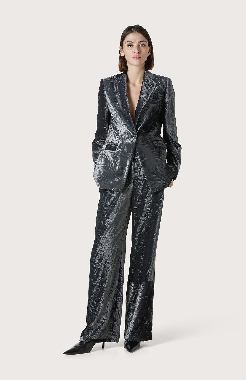 Seventy Pantalone in velluto liscio crush - Col. Grigio Only for today