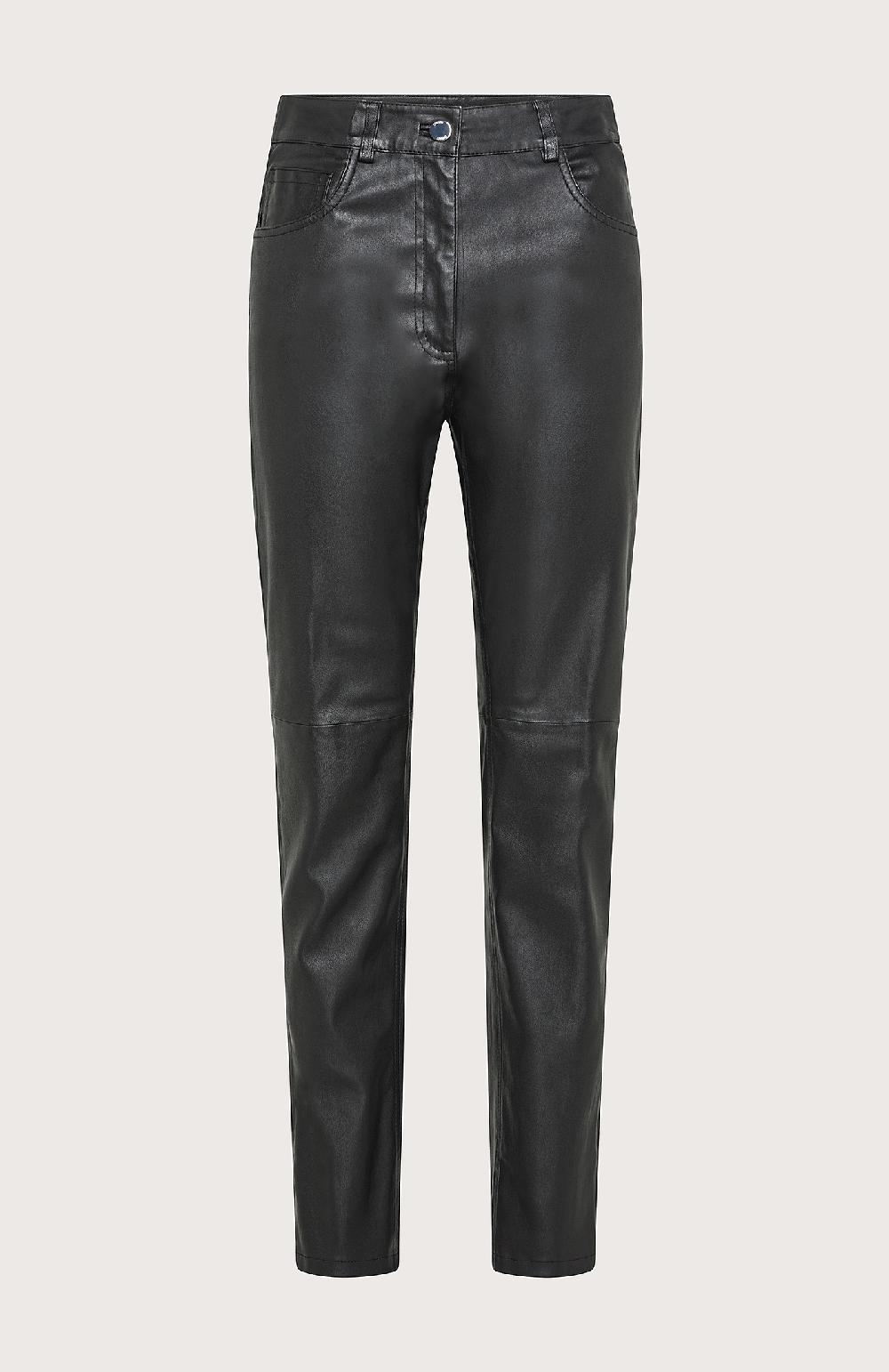 Seventy Pantalone in pelle - Col. Nero