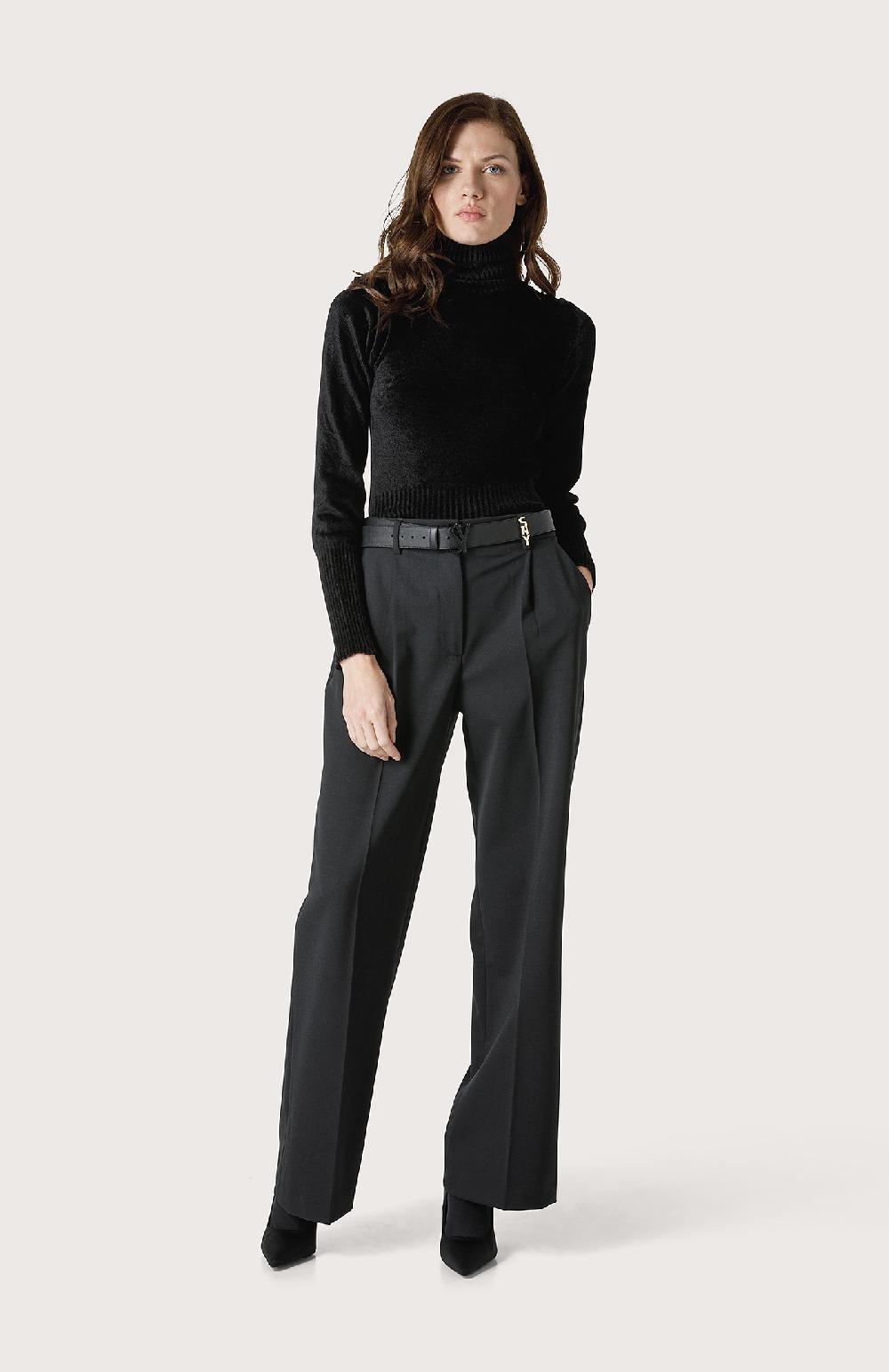Seventy Pantalone lungo con pence - Col. Nero Black Friday Prezzi