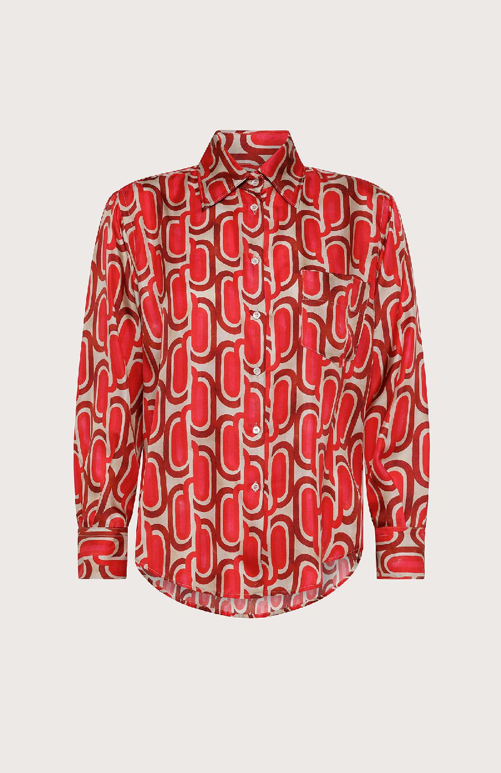 Seventy Camicia in twill di seta - Col. Rosa Spedizione Gratuita