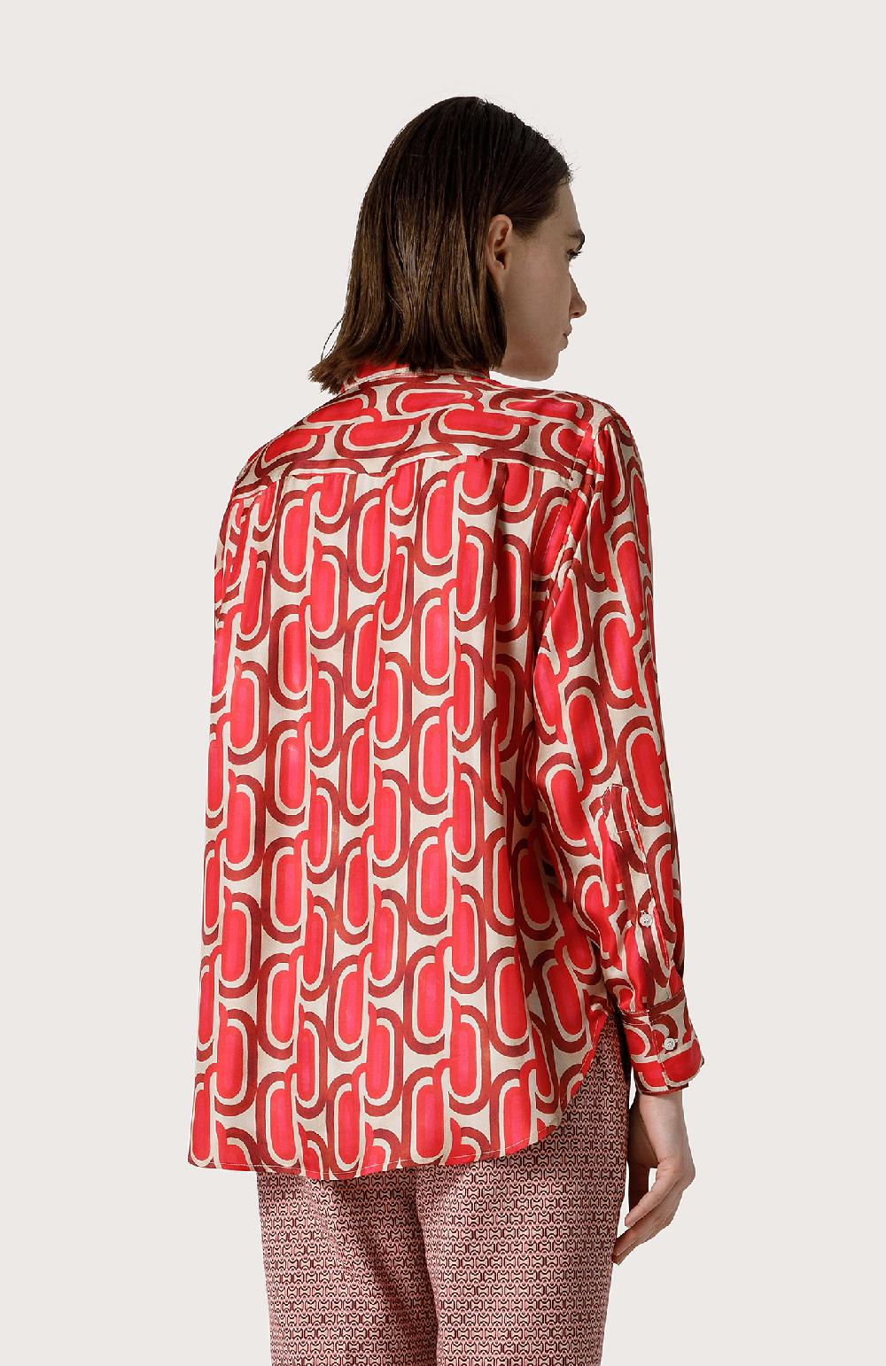 Seventy Camicia in twill di seta - Col. Rosa Spedizione Gratuita