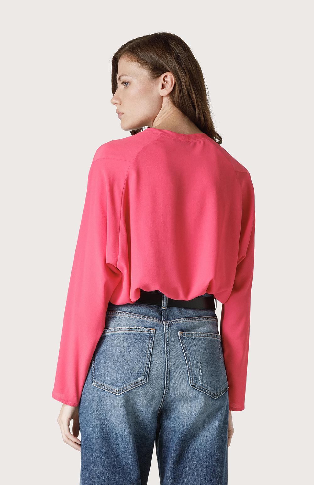Seventy Blusa cropped a girocollo - Col. Rosa Negozi Online