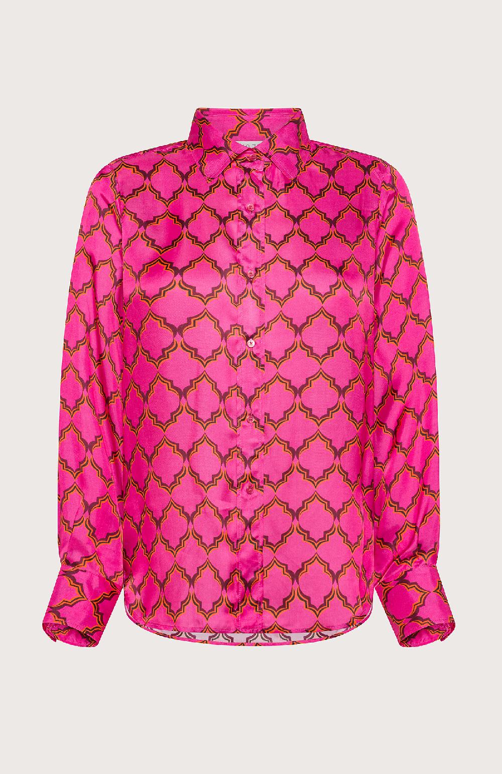 Seventy Camicia classica con fantasia - Col. Rosa Consegna Veloce