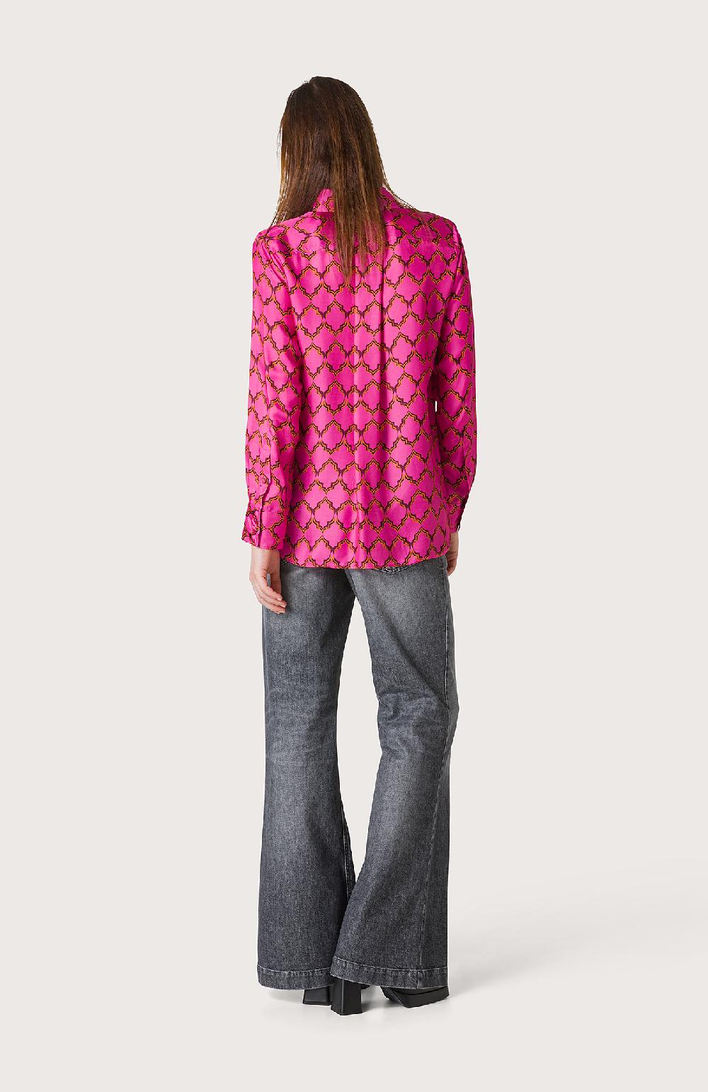 Seventy Camicia classica con fantasia - Col. Rosa Consegna Veloce