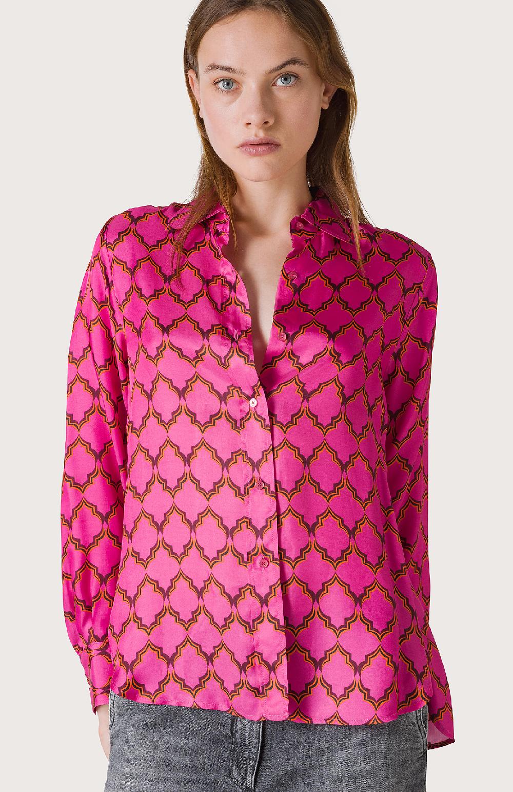 Seventy Camicia classica con fantasia - Col. Rosa Consegna Veloce