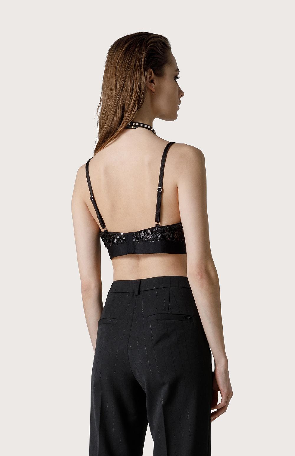 Seventy Bralette con paillette - Col. Nero Offerte