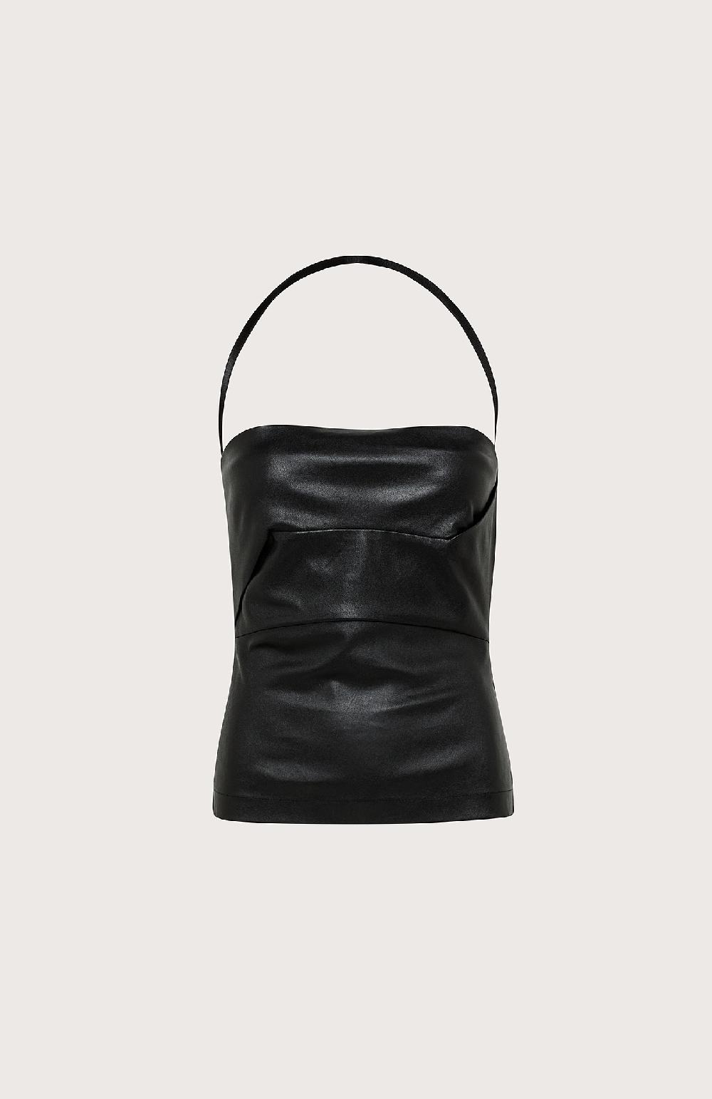 Seventy Top in nappa stretch - Col. Nero Hotsell