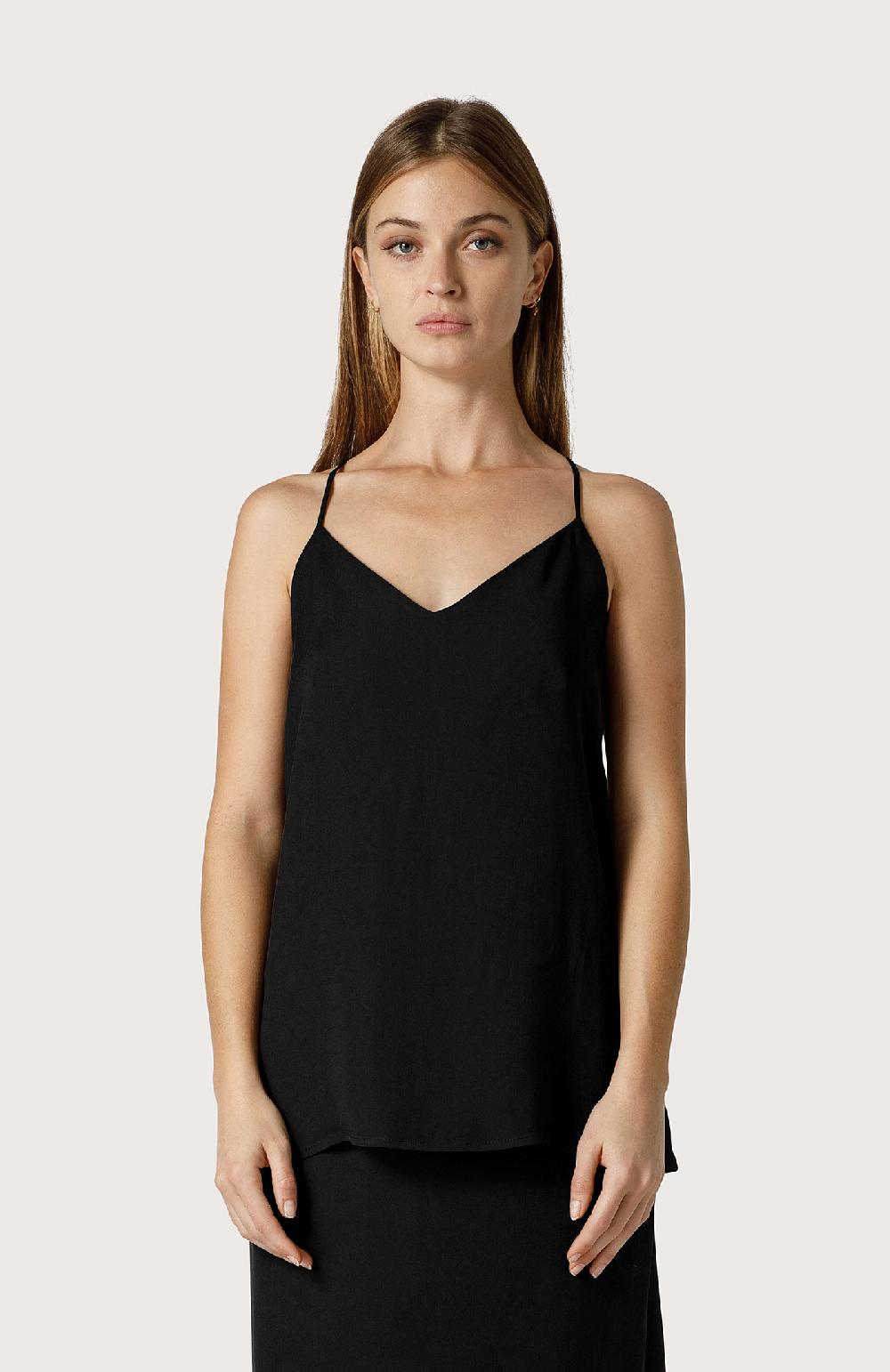Seventy Top in cady leggero - Col. Nero Vendita Calda