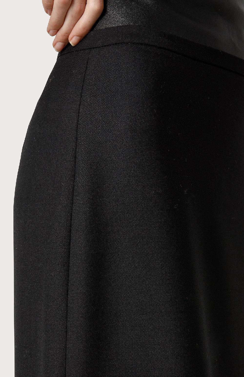 Seventy Gonna lunga in lana stretch - Col. Nero Offerta Giorno del Papà