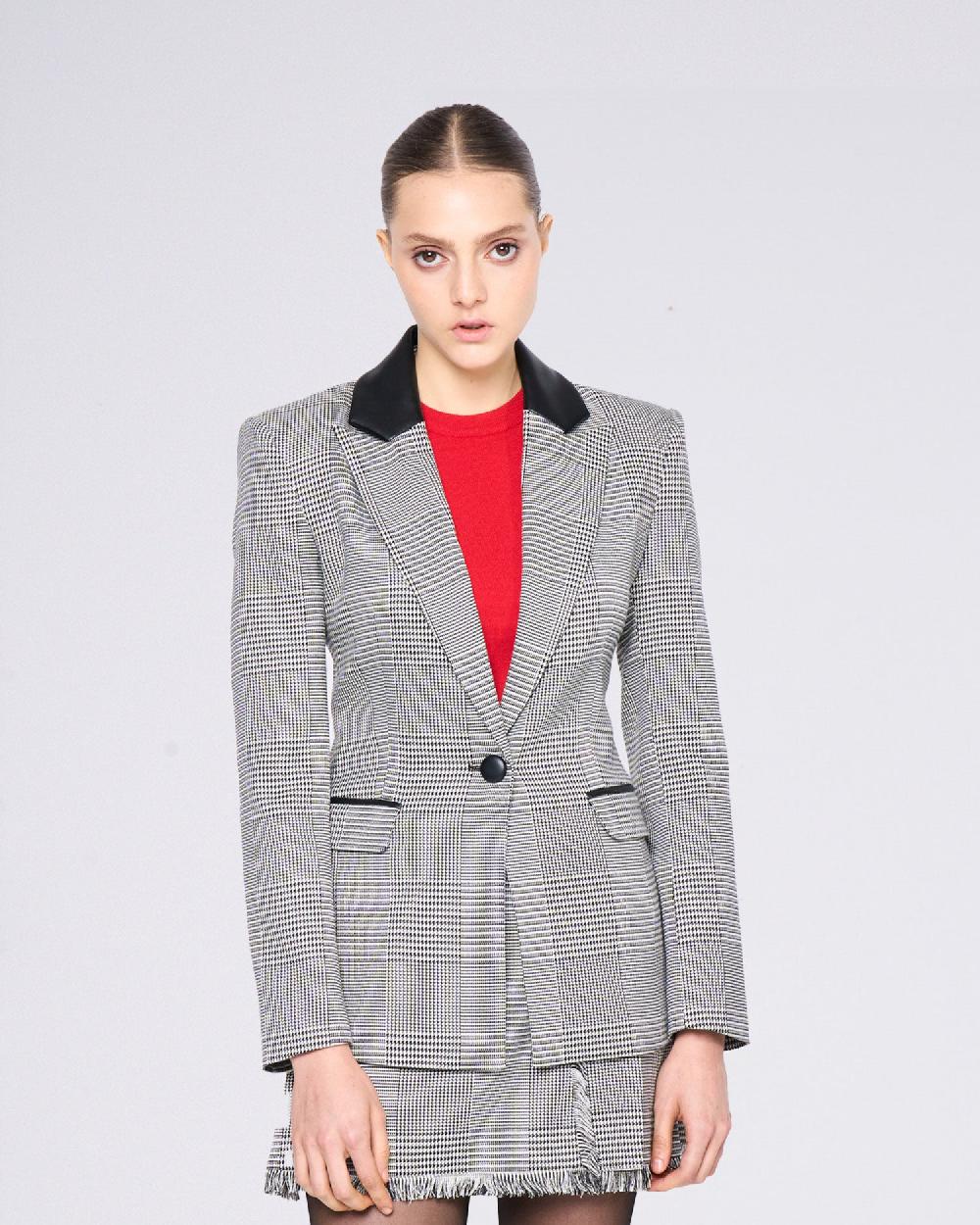 Silvian Heach Blazer avvitato a quadri Offerte
